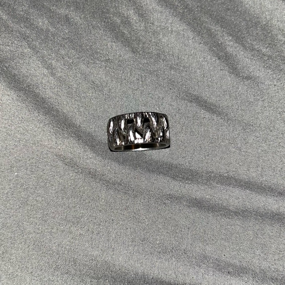 Silver Teeth Men's Ring